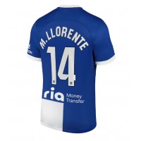 Atletico Madrid Marcos Llorente #14 Vonkajší futbalový dres 2023-24 Krátky Rukáv